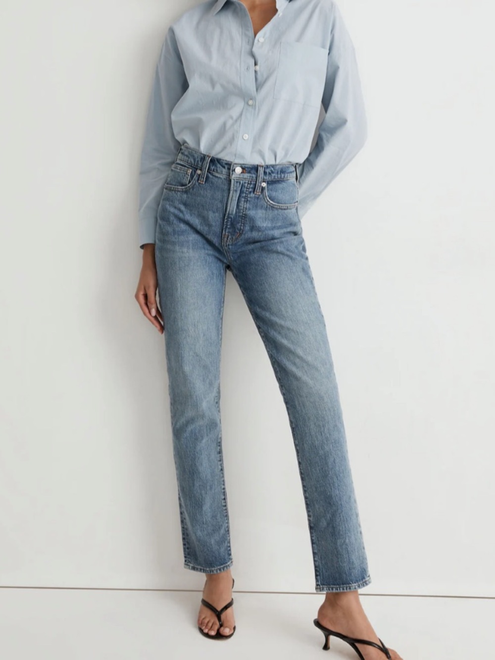 Madewell The Perfect Vintage Jean in Heathcote Wash size 31
chic 90s style NG338